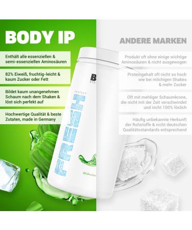 Body IP Perfect Fresh Clear Whey - Waldmeister Splash | High Protein Isolate Powder for Muscle Building | 21 Portions | 600g - Buy Online on GoSupps.com