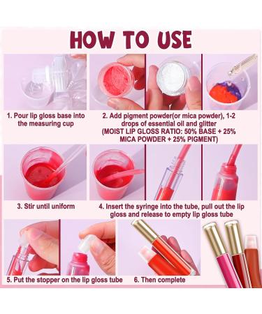 JCOOS DIY Lip Gloss Kit - Create Shimmery Lip Gloss with Supplies & Empty Tubes - Perfect Gifts for Women & Teens - Buy Online on GoSupps.com