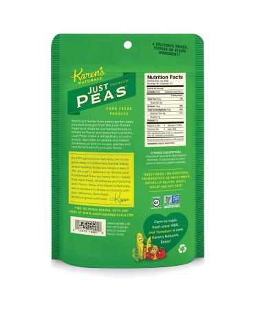 Karen's Naturals Just Peas 3.5 oz (Pack of 6) - Freeze-Dried Peas (Packaging May Vary) - Buy Online on GoSupps.com