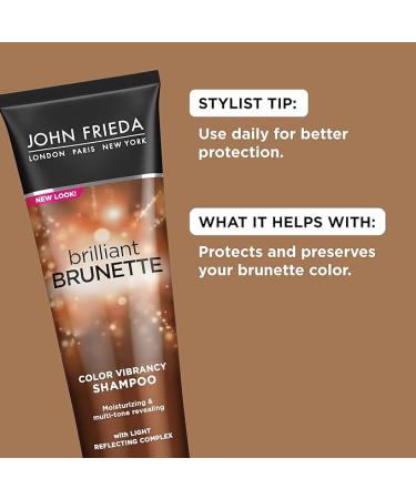 John Frieda Brilliant Brunette Shampoo Multi-Tone Color Protecting Shampoo Helps Unlock Vibrant Color 8.45 Ounce (2 Pack) - Buy Online on GoSupps.com