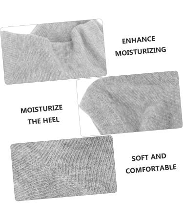 Beavorty 2 Pairs Gel Heel Socks Cracked feet Socks Night Socks for Cracked Heels Gel moisturising Socks Skin Moisturizing Socks Rough Skin Socks Men and Women Cotton Open Toe Socks to Sleep - Buy Online on GoSupps.com