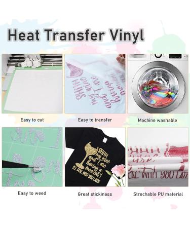 Bonnyhtv Champagne Glitter HTV Heat Transfer Vinyl Roll - 12x5ft Glitter Iron on Vinyl for Cricut & Silhouette, Sparkling Champagne Glitter Vinyl for T-Shirts - 5ft Roll - Buy Online on GoSupps.com