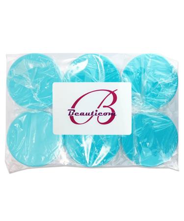 Beauticom 60ml Thick Wall Clear Acrylic Jars - 6 Leak Proof Containers with Teal Lids for Makeup Creams & Cosmetics | International Shipping Available - Buy Online on GoSupps.com