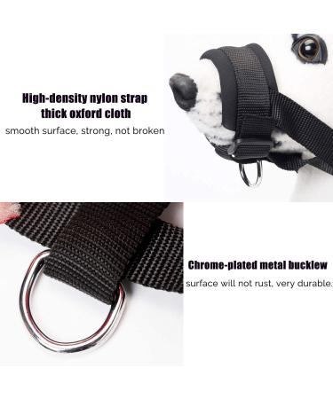 ILEPARK Adjustable Fabric Dog Muzzle - Stop Biting Barking & Chewing - Breathable & Comfortable (Large Black) - International Shipping Available - Buy Online on GoSupps.com