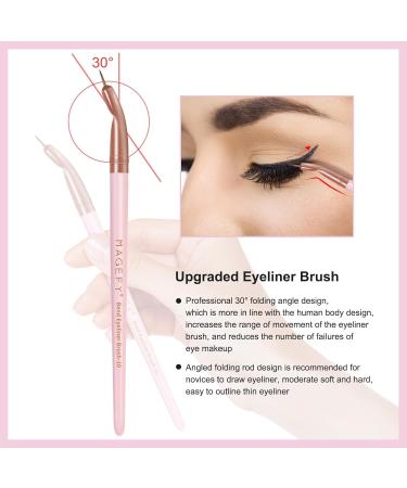 Premium Makeup Brush Set - Professional Foundation Eyes & Lips Brushes in Black Gift Box | Magefy - Buy Online on GoSupps.com