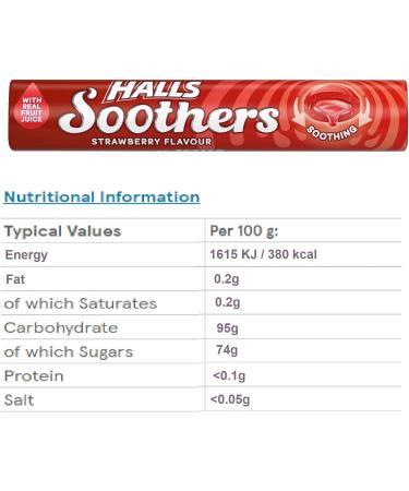 Halls Soothers 5X 45g Mixed Flavour Drops Mints Cherry Strawberry Peach & Raspberry Blackcurrant Honey & Lemon Bundle - Buy Online on GoSupps.com