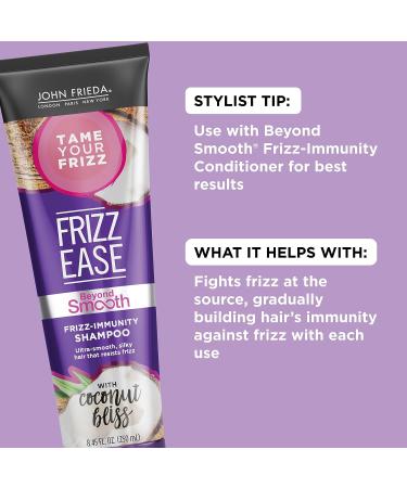 Frizz Ease Beyond Smooth Anti-Humidity Shampoo with Coconut Oil - 8.45 oz - Buy Online on GoSupps.com