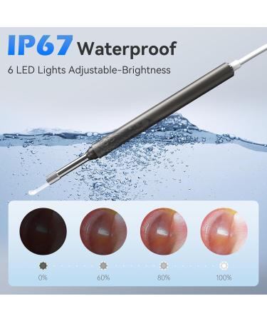 Qimic 10MP Otoscope Ear Camera Kit | Waterproof Ear Wax Remover with 5'' Screen | 3.9mm Camera for Adults, Kids, Pets - Buy Online on GoSupps.com