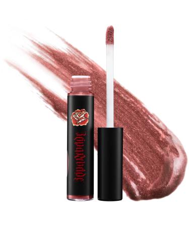 REINA REBELDE Virgencita Lip Brilliance - Light Pink Lip Gloss w/High Shine Full Coverage Long Wearing Moisturizing/Comfort Wear Non Sticky Cruelty/Paraben/Phthalate Free/Layer Over Nude Lipsticks