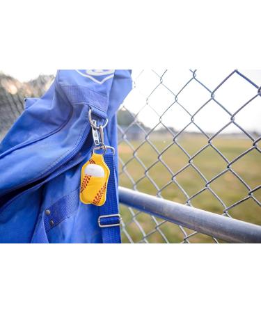 Travel Size Baseball Softball Hand Sanitizer Holder Keychain for Kids Backpack - Pack of 6 - Buy Online on GoSupps.com