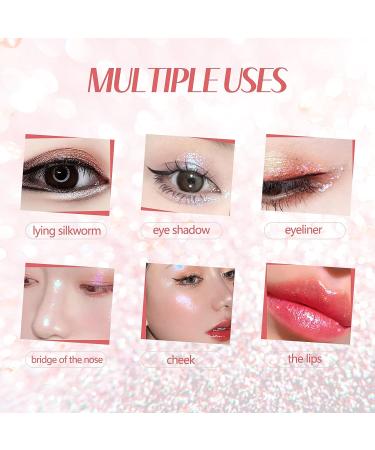 SUMEITANG Liquid Glitter Eyeshadow Eyeliner - Korean Eye Glitter | Shimmer Metallic Eye Shadow - Long Lasting Lightweight Formula for Beauty Eye Looks - Buy Online on GoSupps.com