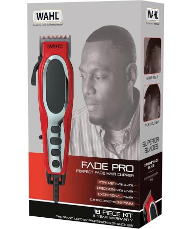 Wahl Fade Pro Hair Clipper Perfect Fade Men's Hair Clippers Afro Head Shaver Hair Clippers for Men Clippers for Fading Corded Hair Clippers Home Haircutting DIY Haircuts Haircutting Kit single - Buy Online on GoSupps.com
