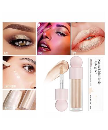 U-Shinein Liquid Highlighter | Body & Face Shimmer Stick | Waterproof & Long-Lasting Luminizer Makeup - Pearl White - 02 - Buy Online on GoSupps.com