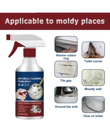 Household Wall Cleaner Mould Foam Spray Cleaner Mould Foam Spray Mould Remover for Bathroom Foam Spray Mould and Mildew Removal Spray for Kitchen and Bathroom Powerful Multi-purpose Foam Cleaner - Buy Online on GoSupps.com
