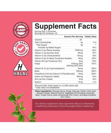 Bundle of Vitamin D3 Gummies with 2000IU per Serving Bone Muscle & Immune Support and Delicious Daily Multivitamin for Women for Energy and Immunity - Gummy Vitamins for Women's Health & Wellness - Buy Online on GoSupps.com