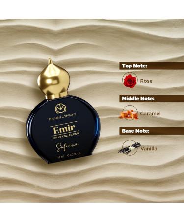 Emir Attar Sufiana For Unisex 12ml Premium Long-Lasting 35% Highly Concentrated Perfume Oil Gift For Him - Floral - Buy Online on GoSupps.com