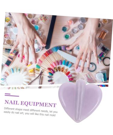 POPETPOP 1pc Nail Stickers Acrylic Nail Molds Nail Decoration Resin Nail Manicure Practice Nail Printing Nail Bending Resin Molds Nail Embossed Mold Pentagram Purple 3d Metal Frame 5x5.5cm Purple - Buy Online on GoSupps.com