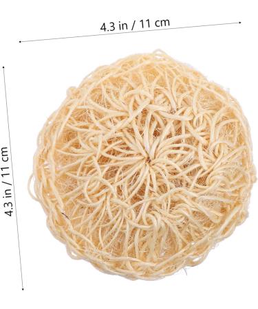 Healeved 2pcs Exfoliating Bath Balls - Flexible Loofah Sponges for Women | Shower Brushes & Facial Accessories - 11x10.5x3CM Khaki - Buy Online on GoSupps.com