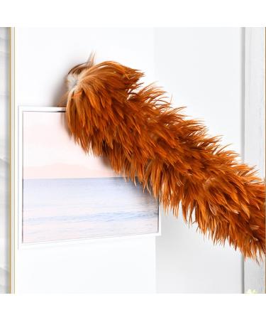 FCSHFC Natural Feather Duster Reusable Dusters for Cleaning with Wooden Handle for Cleaning Ceiling Fans Window Blinds Computer Screens Bookshelves Etc - Buy Online on GoSupps.com