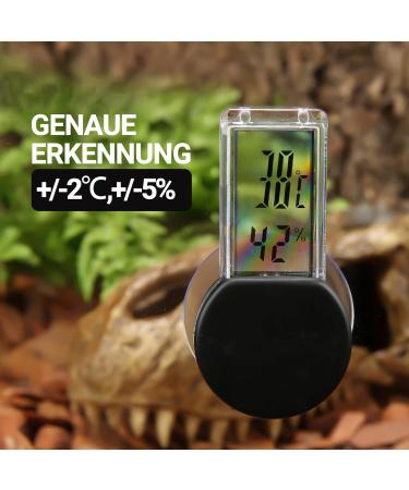 Buy 2-Pack Reptiles Terrarium Thermometer Hygrometer - Digital Waterproof Easy to Read | International Shipping - Buy Online on GoSupps.com