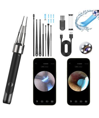 METACHOICE Ear Wax Removal Tool Camera | 2-in-1 Scoop & Tweezer 5.0MP HD Otoscope | FDA-Registered WiFi Ear Cleaner with 6 LED Lights Complete Kit for iPhone & Android