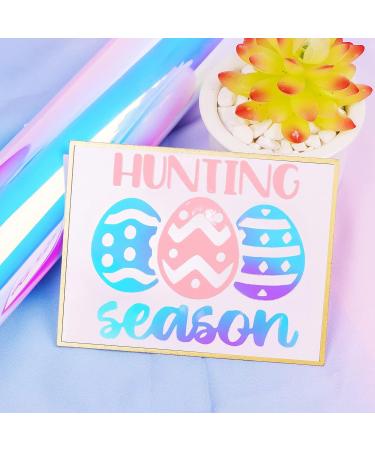 Holographic White Opal Permanent Vinyl Roll for Cricut - 12x6ft Adhesive Craft Vinyl Cutter Roll - Buy Online on GoSupps.com
