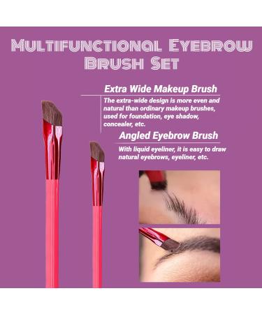 Professional Multi-Function Eyebrow Brush Set - 2 Pieces (Large and Small) - Buy Online on GoSupps.com