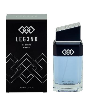 LEG3ND Cologne for Men 3.4oz/100ml Eau de Toilette Spray | Masculine Fresh Aquatic Fragrance - Buy Online on GoSupps.com