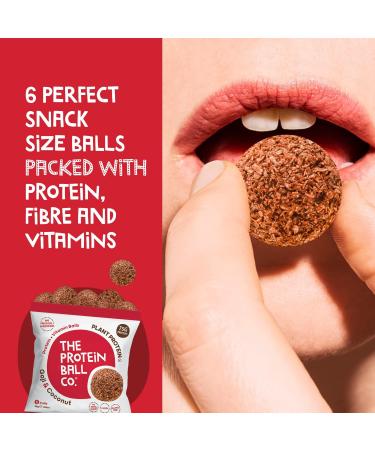 Goji & Coconut Protein Balls by The Protein Ball Co - 100% Natural Plant Based Snacks - 10 x 45g Bags - High Fibre, Vitamin Enriched, Gluten Free - Buy Online on GoSupps.com