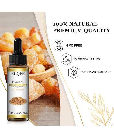 EUQEE Frankincense Oil 10ml - Pure & Natural Essential Oil for Diffusers and Aromatherapy - Buy Online on GoSupps.com