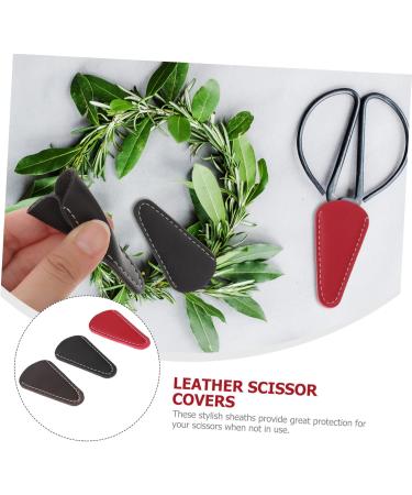 High-Quality Shear Pocket Scissors Set - 3 Pieces with Protective Leather Sheath & Blade Caps for Embroidery | Safe & Durable Design - Buy Online on GoSupps.com