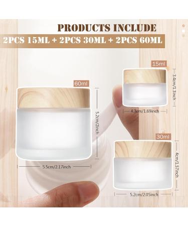 Buy Tuakimce 6-Piece Clear Matted Glass Cream Can Set - 15ml 30ml 60ml - Ideal for Lotions & Cosmetics - International Shipping Available - Buy Online on GoSupps.com
