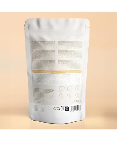 Glow25 The Original Vanilla Collagen Powder 450 g - Premium Collagen Hydrolysate - Peptides Type 1 and 3 - Perfect Solubility - Buy Online on GoSupps.com