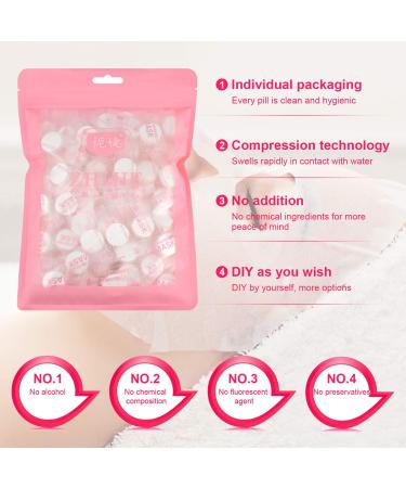 100 Pcs Compressed Facial Mask Sheets - DIY Skin Care Face Masks - Buy Online on GoSupps.com