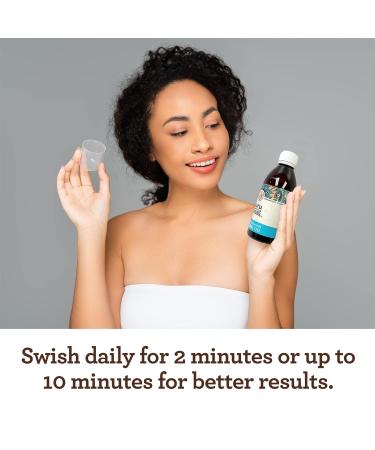 GuruNanda Original Advanced Coconut & Peppermint Oil Pulling Mouthwash - Alcohol & Fluoride Free - 100% Natural Ayurvedic Blend for Healthy Teeth & Gums - Teeth Whitening & Fresh Breath - Buy Online on GoSupps.com