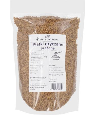  Kuchnia Zdrowia Kuchnia Zdrowia - Grilled Buckwheat Flakes - No Additives - Natural - Leak Proof Packaging with Zipper - Doypack: (1000g) - Buy Online on GoSupps.com