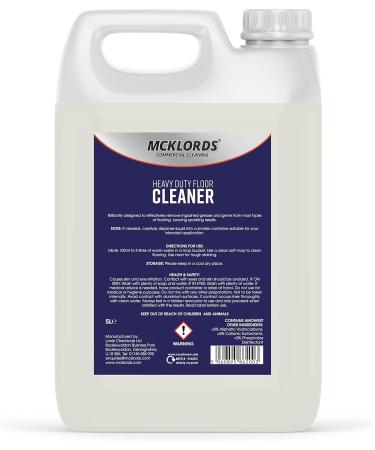 McKLords Heavy Duty Floor Cleaner 10 Litre (2x5 Litre) Clear - Buy Online on GoSupps.com