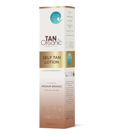 TanOrganic Self Tanning Lotion - Certified Organic Vegan Self Tanner (100ml) | Natural Sunless Tanning Solution for a Radiant Glow - Buy Online on GoSupps.com