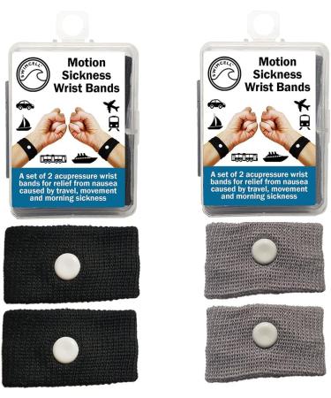SwimCell Travel Sickness Bands - Morning Sickness Relief Wristbands (2 Pairs) - Buy Online on GoSupps.com