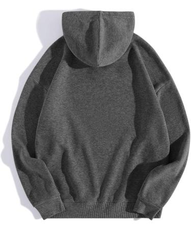 Angxiwan Women's Vintage Letter Graphic Hoodie Sweatshirt - Dark Gray XL - Buy Online on GoSupps.com