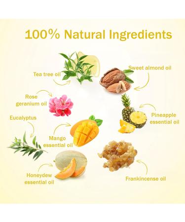 3PCS Yoni Oil for Women - pH Balance Feminine Deodorant & Moisturizer | All Natural Honeydew Pineapple Mango Essential Oil - Buy Online on GoSupps.com