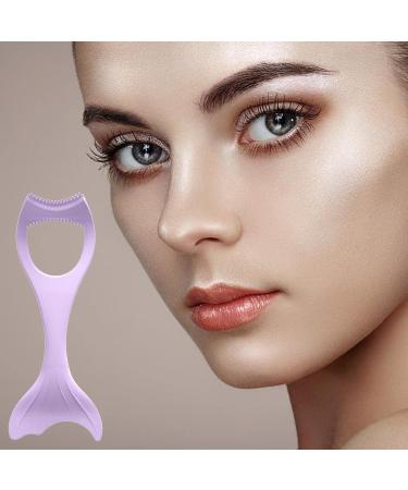 Silicone Eyeliner Tool Reusable Mascara Shield | Mascara Applicator Tool for Beginners Stencil Pads for Winged Eyeliner Lashes Lip Liner Beauty Ruler Caits Purple - Buy Online on GoSupps.com