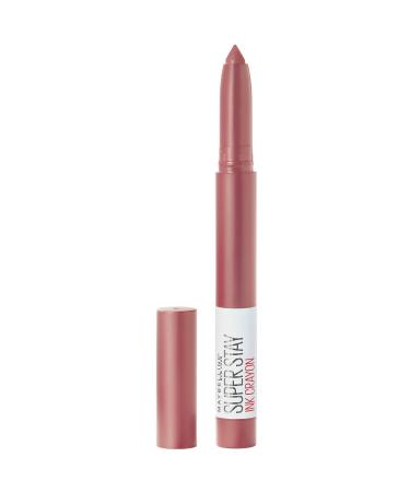 Maybelline Lipstick  Superstay Matte Ink Crayon Longlasting Nude Lipstick with Precision Applicator 15 Lead The Way - Buy Online on GoSupps.com