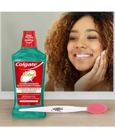 Mouthwash Advanced Pro-Shield Bundle with Moofin Nose Cleaning Brush - Spearmint Flavor Alcohol-Free 12-Hour Protection - Pack of 5 33.8 Oz - Buy Online on GoSupps.com