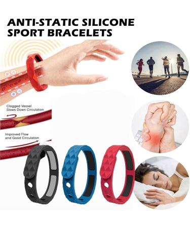 Manyun Redup Fern Infrared Negative Ion Bracelet - Antistatic Silicone Sports Wear in 3 Colors | International Shipping - Buy Online on GoSupps.com