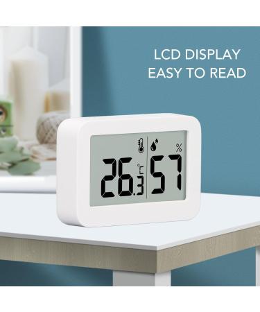Buy Thermometer Hygrometer with LCD Display | Real-Time Temperature & Humidity Monitor | -9.9 to 60 Range | Mini Measuring Device for Home & Office - Buy Online on GoSupps.com