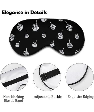 Middle Finger Sleeping Blindfold Mask - Adjustable Strap Eye Cover for Men & Women - Buy Online on GoSupps.com