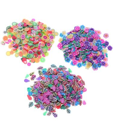 Mipcase Clay 3 Packs Nail Art Decoration Nail Art Slices Fruit Slices for Nail Slices Manicure Clay Slices - Buy Online on GoSupps.com