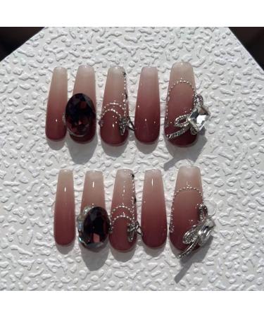 Temperament enhancement manicure hand-made blush gradient hand-worn nail patch fog explosion(S) - Buy Online on GoSupps.com