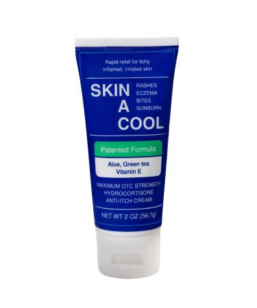 Skin A Cool  Maximum Strength Itch Relief Ointment for Inflamed Irritated Skin from Sunburns Insect Bites Psoriasis Rashes & Eczema  2 oz